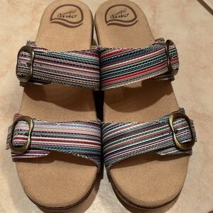 NWT DANSKO SANDALS STRIPE 37